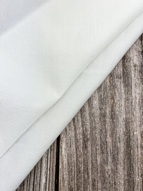 White Narrow Stripe Ottoman Woven Fabric Made in Italy Designer Fabric by the yard ATW00175R